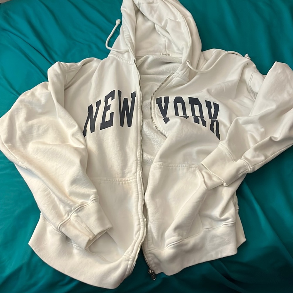New York Zip Up Hoodie